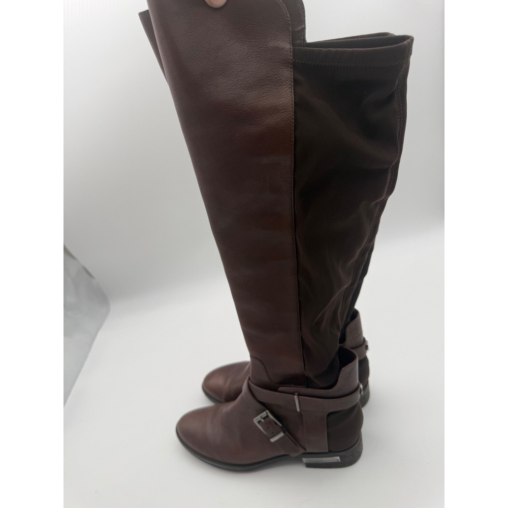Vince Camuto Paton Brown Leather Over The Knee Riding Boots Womens 6M/36